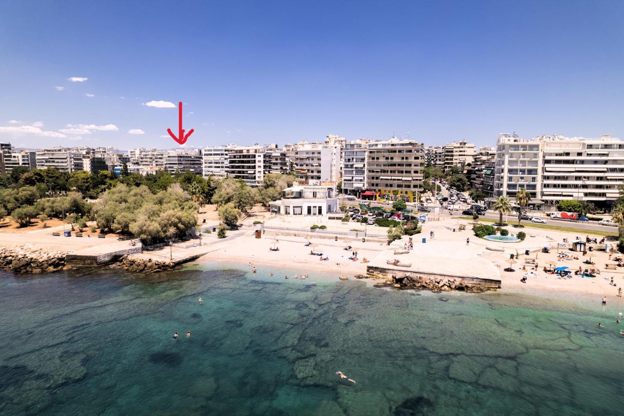 Athens Riviera, Seaview, Beachfront, Lux Apartment On Starbucks Building Exterior photo