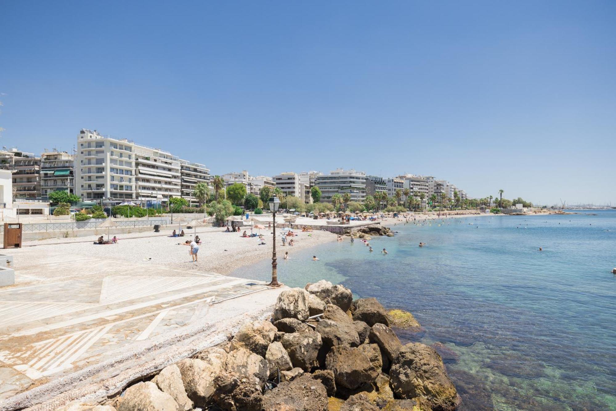 Athens Riviera, Seaview, Beachfront, Lux Apartment On Starbucks Building Exterior photo