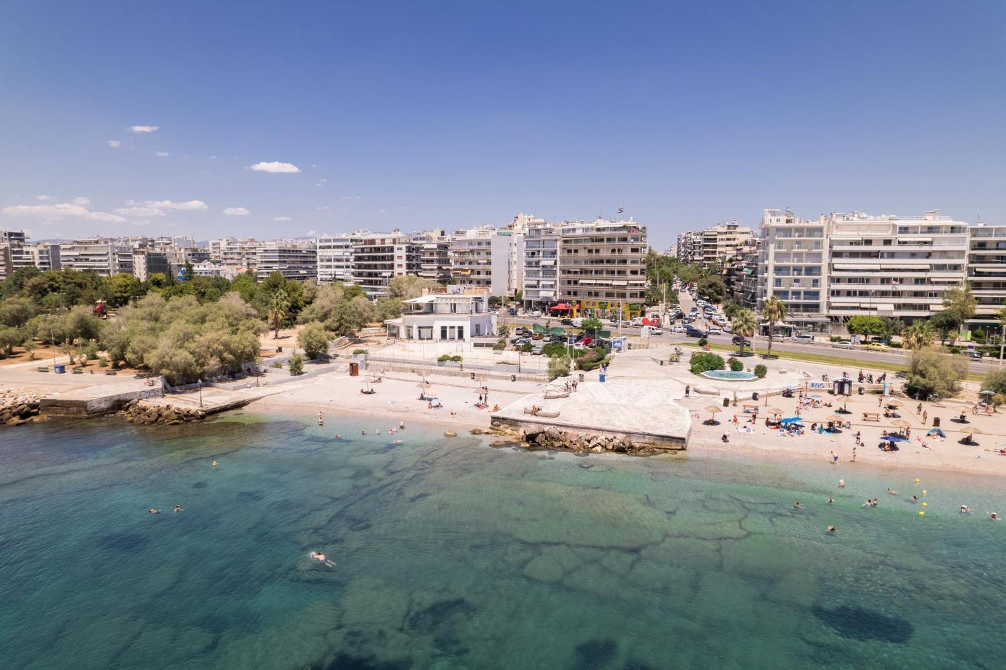 Athens Riviera, Seaview, Beachfront, Lux Apartment On Starbucks Building Exterior photo