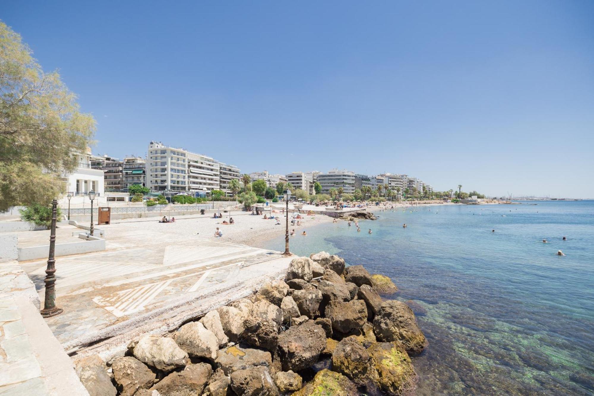 Athens Riviera, Seaview, Beachfront, Lux Apartment On Starbucks Building Exterior photo